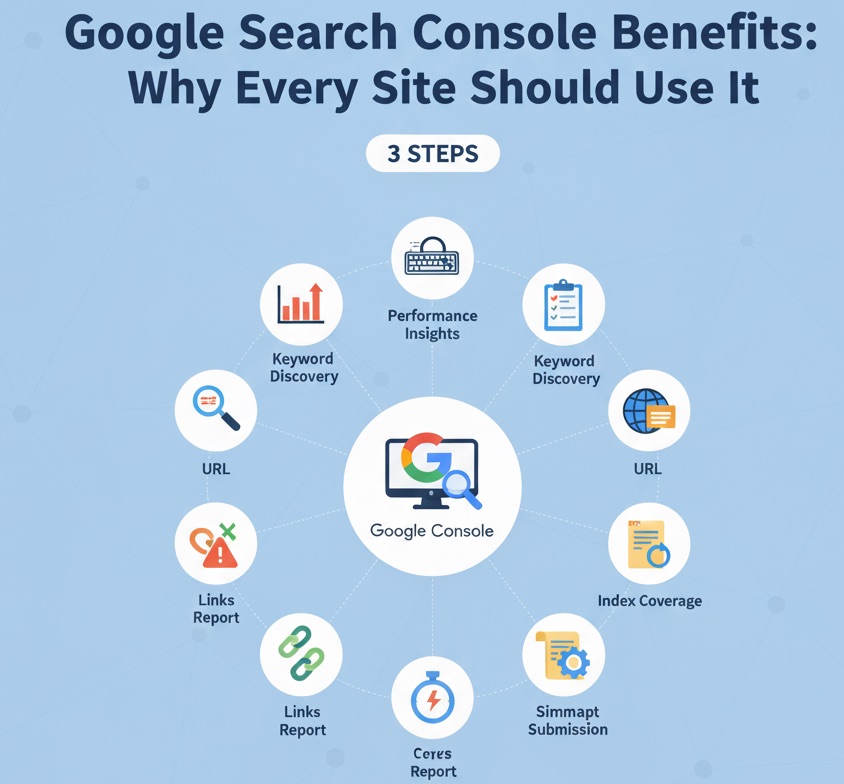 Featured image for Google Search Console Benefits: Why Every Site Should Use It