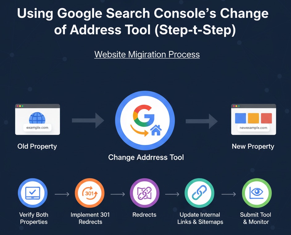 Featured image for Using Google Search Console’s Change of Address Tool (Step-by-Step)