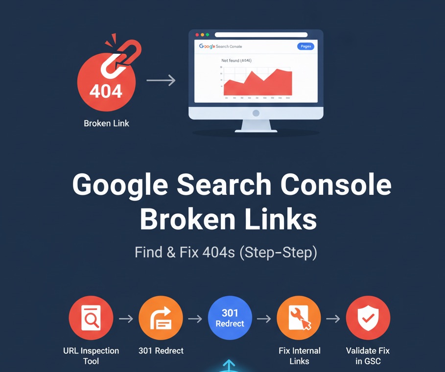 Featured image for Google Search Console Broken Links: Find & Fix 404s (Step-by-Step)
